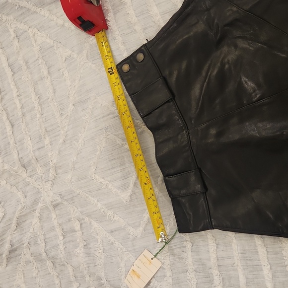 Black buttery soft Maia Golani leather midi skirt size S, new with tags! - Picture 9 of 11